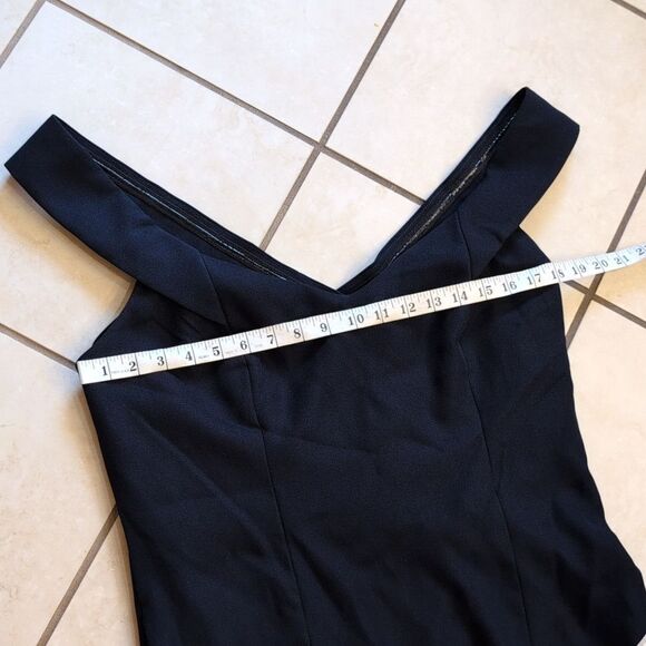 NWT Dessy Collection Dress Criss Cross Back Trumpet Gown Navy Blue 16 - Picture 3 of 12